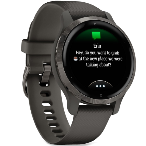 Смарт-часы Garmin Venu 2S 40 мм AMOLED графитовый/силикон фото 4