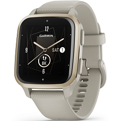 Смарт-часы Garmin Venu Sq 2 Music 40 мм AMOLED серо-бежевый/силикон