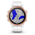 Смарт-часы Garmin Fenix 5S Plus Sapphire белый/золотой фото 2