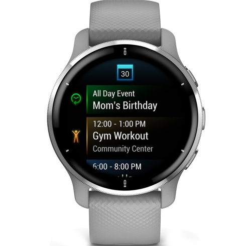 Смарт-часы Garmin Venu 2 Plus 43 мм AMOLED серый/силикон фото 8