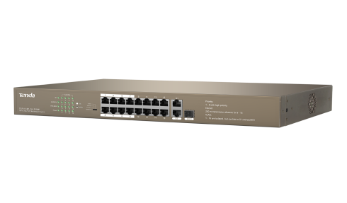 PoE коммутатор Tenda TEF1118P-16-250W фото 3