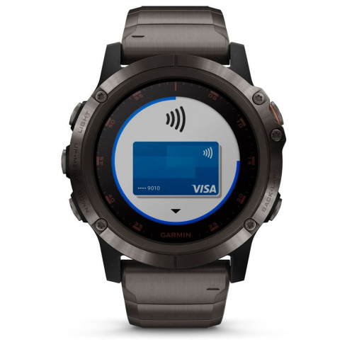 Смарт-часы Garmin Fenix 5X Plus Sapphire титан фото 2