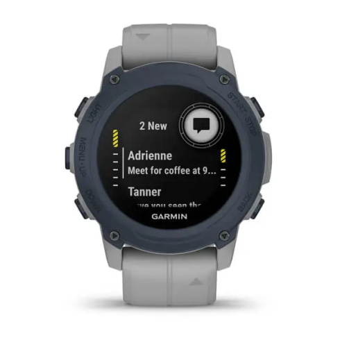 Смарт-часы Garmin Descent G1 45 мм AMOLED сапфир/Powder Gray, силикон фото 9
