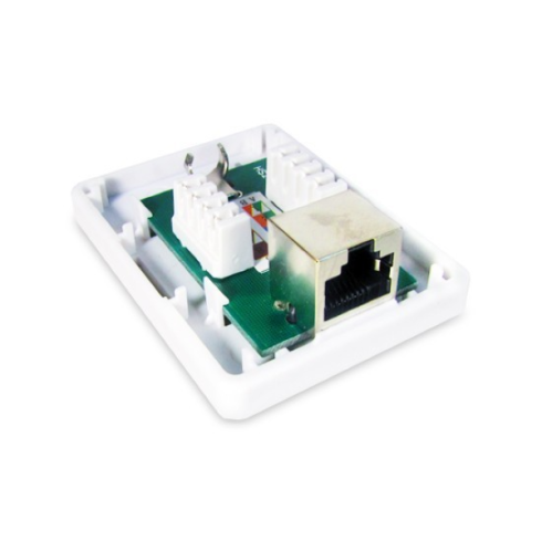 Настенная розетка SHIP A169, 1 Модуль, Cat5e, RJ-45, FTP, белый фото 3