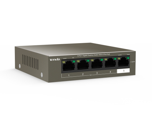 PoE коммутатор Tenda TEG1105P-4-63W фото 3