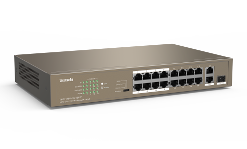PoE коммутатор Tenda TEF1118P-16-150W фото 2