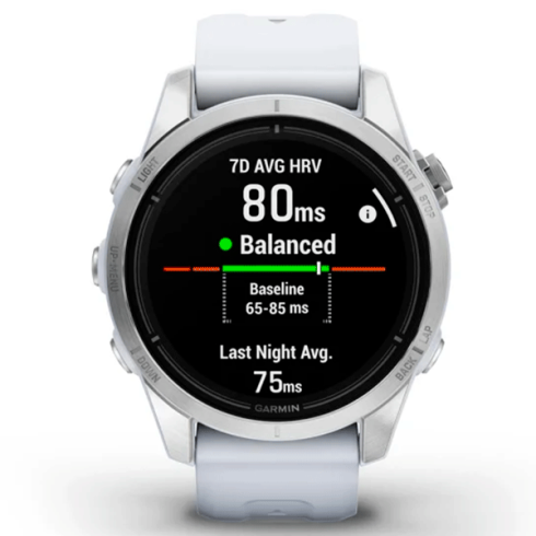 Смарт-часы Garmin Epix Gen 2 Pro 42 мм AMOLED стекло/белый, силикон фото 6