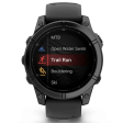 Смарт-часы Garmin Fenix E 47 мм AMOLED темная сталь, темный силикон фото 7