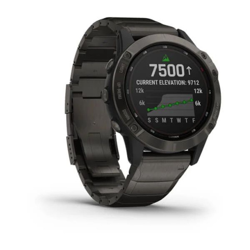 Смарт-часы Garmin Fenix 6 Pro Solar Titanium Carbon фото 7
