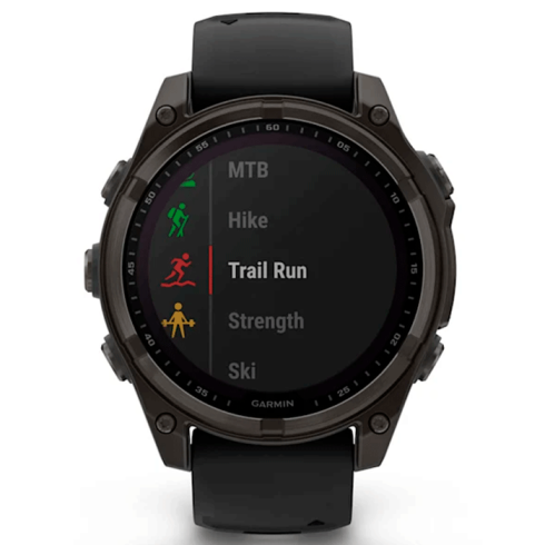 Смарт-часы Garmin Fenix 8 47 мм Solar сапфир/темно-серый, силикон фото 5