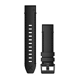 Ремешок Garmin QuickFit 22 Horween для GPS часов Fenix 6/MARQ кожа черный
