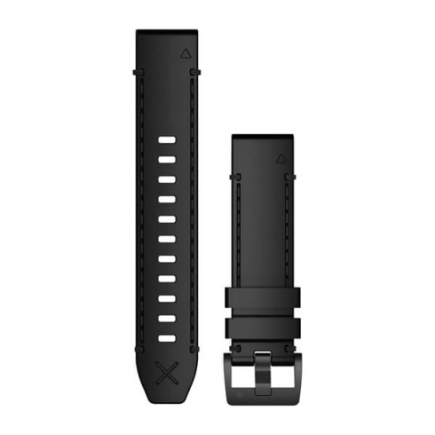 Ремешок Garmin QuickFit 22 Horween для GPS часов Fenix 6/MARQ кожа черный