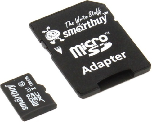 Карта памяти Smartbuy microSDXC 128 GB с адаптером