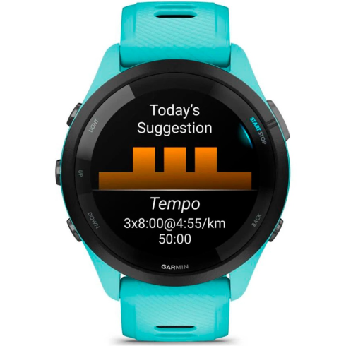 Смарт-часы Garmin Forerunner 265 бирюзовые/силикон фото 4