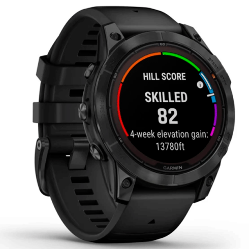 Смарт-часы Garmin Fenix 7 Pro 47 мм Solar стекло/темный, силикон фото 2