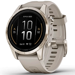 Смарт-часы Garmin Epix Gen 2 Pro 42 мм AMOLED сапфир/песочный, силикон