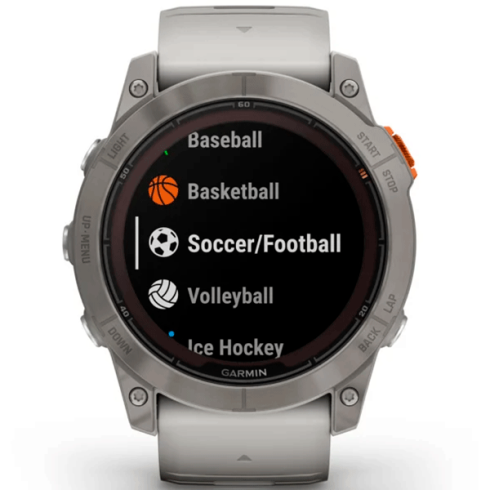 Смарт-часы Garmin Fenix 7X Pro 51 мм Solar сапфир/светлый, оранжевый силикон фото 10