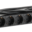 Блок распределения питания ITK PH12-8D1-P PDU 8 розеток нем. стандарт с LED выключателем, 1U, кабель 2м вилка нем. стандарт фото 1