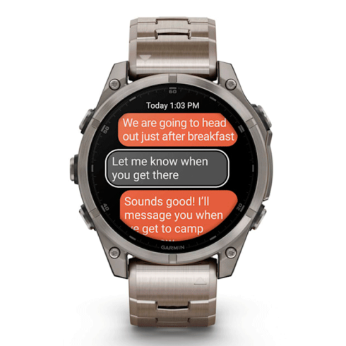 Смарт-часы Garmin Fenix 8 47 мм AMOLED сапфир/золотой, титан фото 3