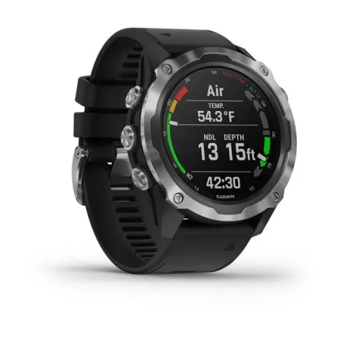Смарт-часы Garmin Descent Mk2 52 мм AMOLED сапфир/черный, силикон фото 3