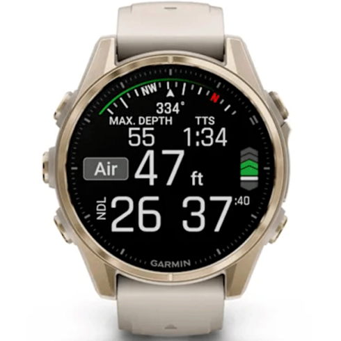 Смарт-часы Garmin Fenix 8 43 мм AMOLED сапфир/песочный, силикон фото 7
