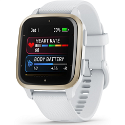 Смарт-часы Garmin Venu Sq 2 40 мм AMOLED белый/силикон