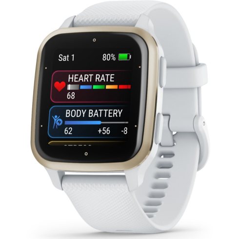Смарт-часы Garmin Venu Sq 2 40 мм AMOLED белый/силикон фото 1