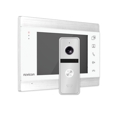 Комплект видеодомофона NOVIcam MAGIC 7C KIT WHITE фото 1