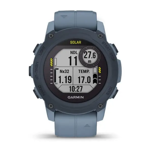 Смарт-часы Garmin Descent G1 45 мм Solar сапфир/Hurricane Blue, силикон фото 4