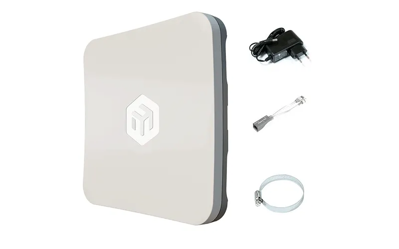 Router MikroTik SXTsq 5 Ax - Wi-Fi 6, Doppia Banda, Compatto, Bianco, Con RouterOS