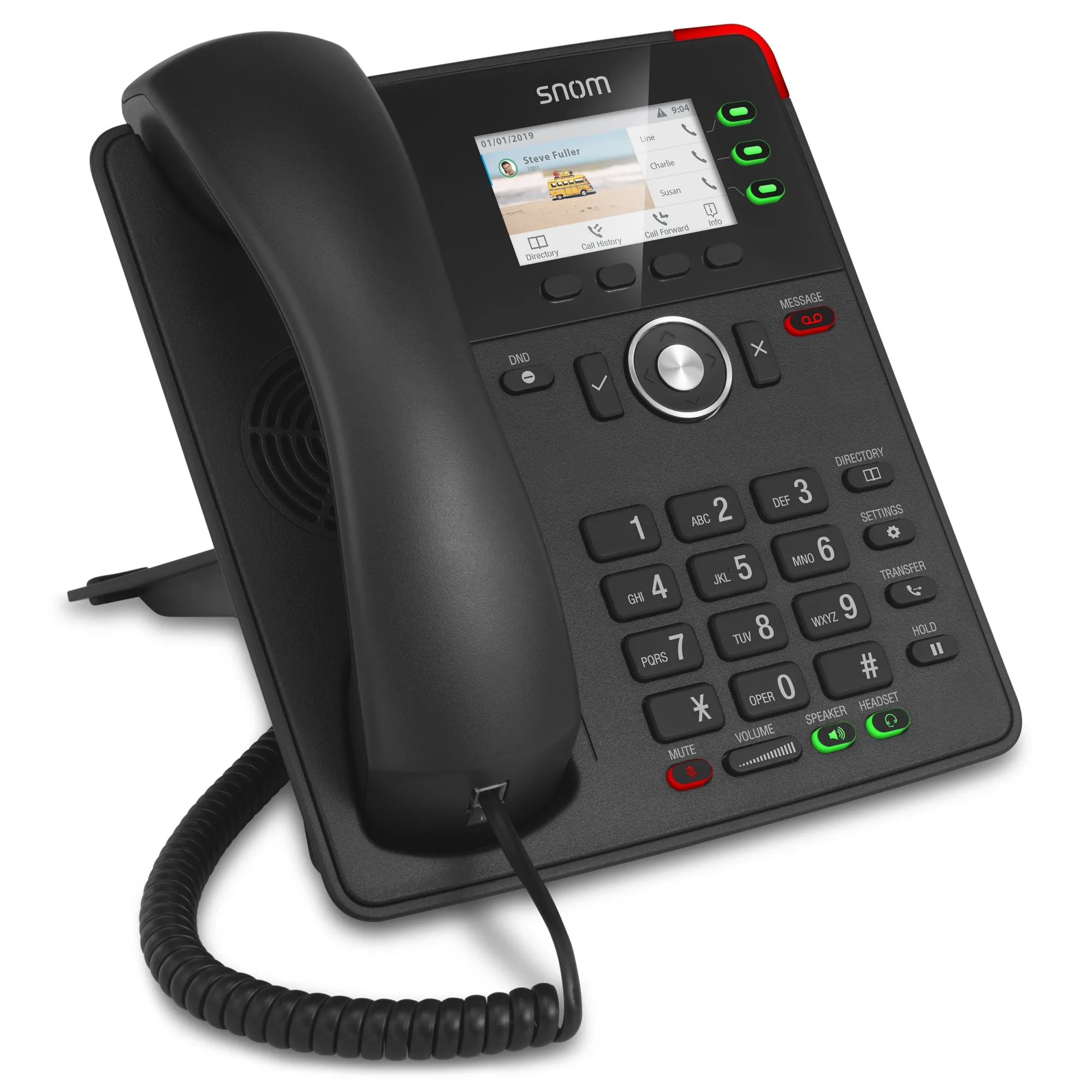 VoIP-телефон Snom D717 черный 00004397 - цена, купить на wifi.kz