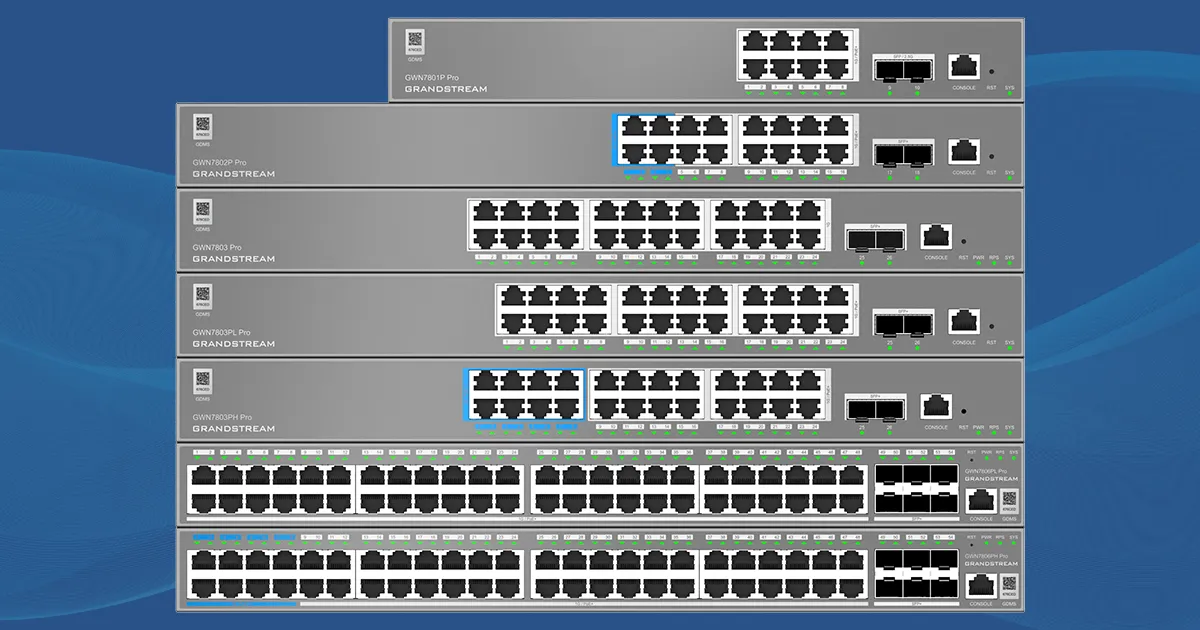 Grandstream анонсировала GWN7800 Pro Series с увеличенным PoE-бюджетом Grandstream анонсировала GWN7800 Pro Series с увеличенным PoE-бюджетом