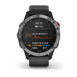 Смарт-часы Garmin Fenix 6 Solar серебряный