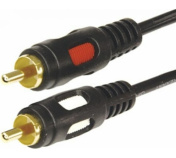 Кабель Rexant 2 RCA - 2 RCA 1.5м черный