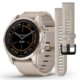 Смарт-часы Garmin Fenix 7S Pro 42 мм Solar сапфир/темный, кожа