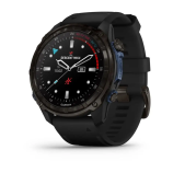 Смарт-часы Garmin Descent Mk3i 51 мм AMOLED сапфир/карбоново-серый DLC титан, черный силикон