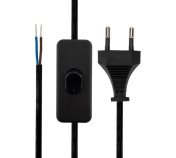 Кабель Rexant сетевой с выключателем 2х0.75 мм2