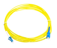 Оптический патч-корд SC/LC UPC 10 метров желтый