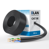 Кабель сетевой DLAN UTP-5e 4x2x0,48 PE, внешний 305м