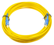 Оптический патч-корд SC UPC 30 метров желтый