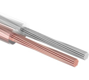 Кабель акустический Rexant Silicon 2х0.5мм2 100м прозрачный