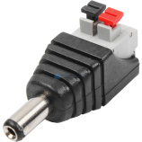 Разъём питания Rexant DC 2.1х5.5мм с быстрозажимной колодкой