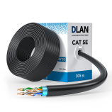 Кабель сетевой DLAN F/UTP-5e 4x2x0,5 PE, внешний 305м