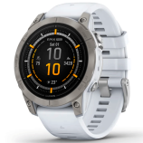 Смарт-часы Garmin Epix Gen 2 Pro 47 мм AMOLED сапфир/белый, силикон