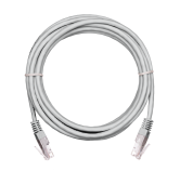 Патч-кабель NETLAN U/UTP 4 пары, Cat6, BC, серый, 3 м, 10 шт