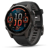 Смарт-часы Garmin Fenix 8 43 мм AMOLED сапфир/черный, силикон