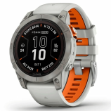 Смарт-часы Garmin Fenix 7 Pro 47 мм Solar сапфир/светлый, оранжевый силикон