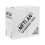 Кабель сетевой UTP Cat5 NETLAN внутренний, PVC, серый, 500м