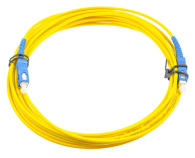 Оптический патч-корд SC UPC 10 метров желтый