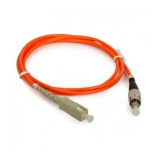 Оптический патч-корд SC/FC UPC OM1 5 метров оранжевый